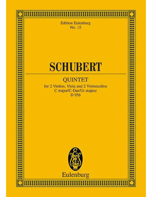 Schubert - Streichquartett C-Dur Op. 163 D 956 - 2 Violinen Bratsche 2 Violoncelli