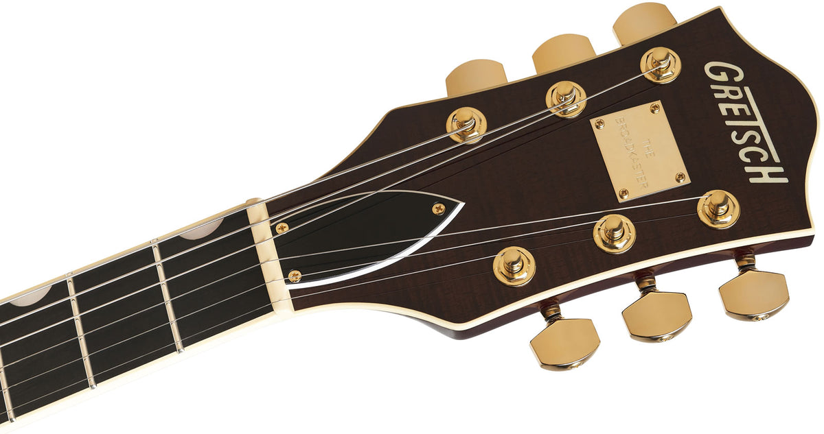 Broadkaster LX Gemaserter Mittelblock EBO Havana Burst