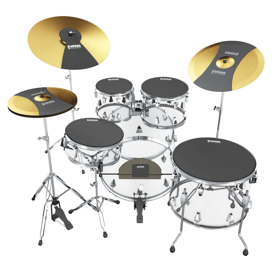 Set aus SoundOff Fusion-Dämpfern 1/12/14/14 - 18 BIS 26 + Becken