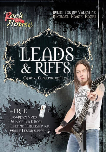 MICHAEL PAGET OF BULLET FOR MY VALENTINE - LEADS & RIFFS CREATIVE CONCEPTS FOR METAL ROCK HOUSE DVD