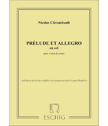 CLERAMBAULT - Präludium und Allegro - Violine und Klavier