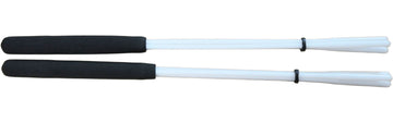 C-BT09 Tamborim-Schlagstock mit 3 ausgestellten Strängen, weiß, 36 cm - hart
