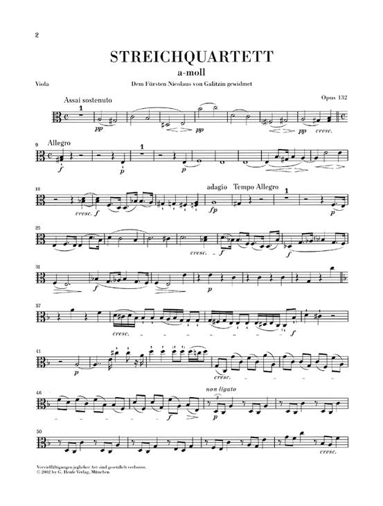 Beethoven L.V. - String Quartet A Minor Op. 132