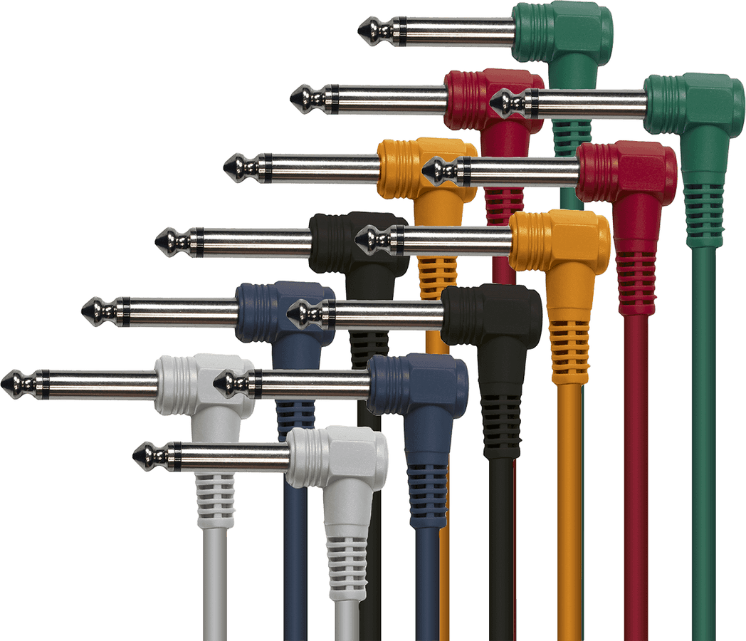 Kabel Abgewinkelt Mono M Jack Abgewinkelt Mono M 60 CM - 6er-Pack