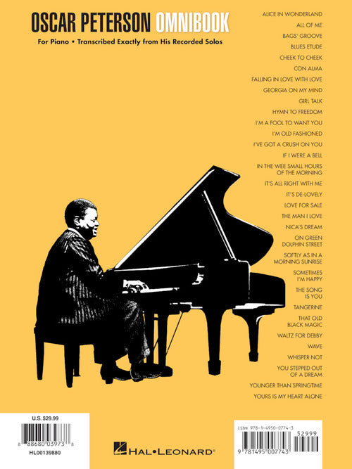 Oscar Peterson - Omnibook - Piano Transcriptions