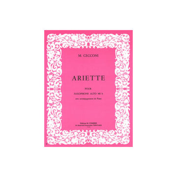 Cecconi - Ariette - Saxophone et Piano