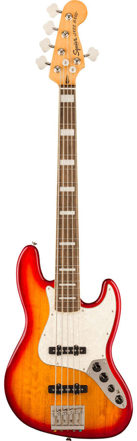 Classic Vibe Active '70s Jazz Bass V LRL White PLPG Sienna Sunburst - Überholt