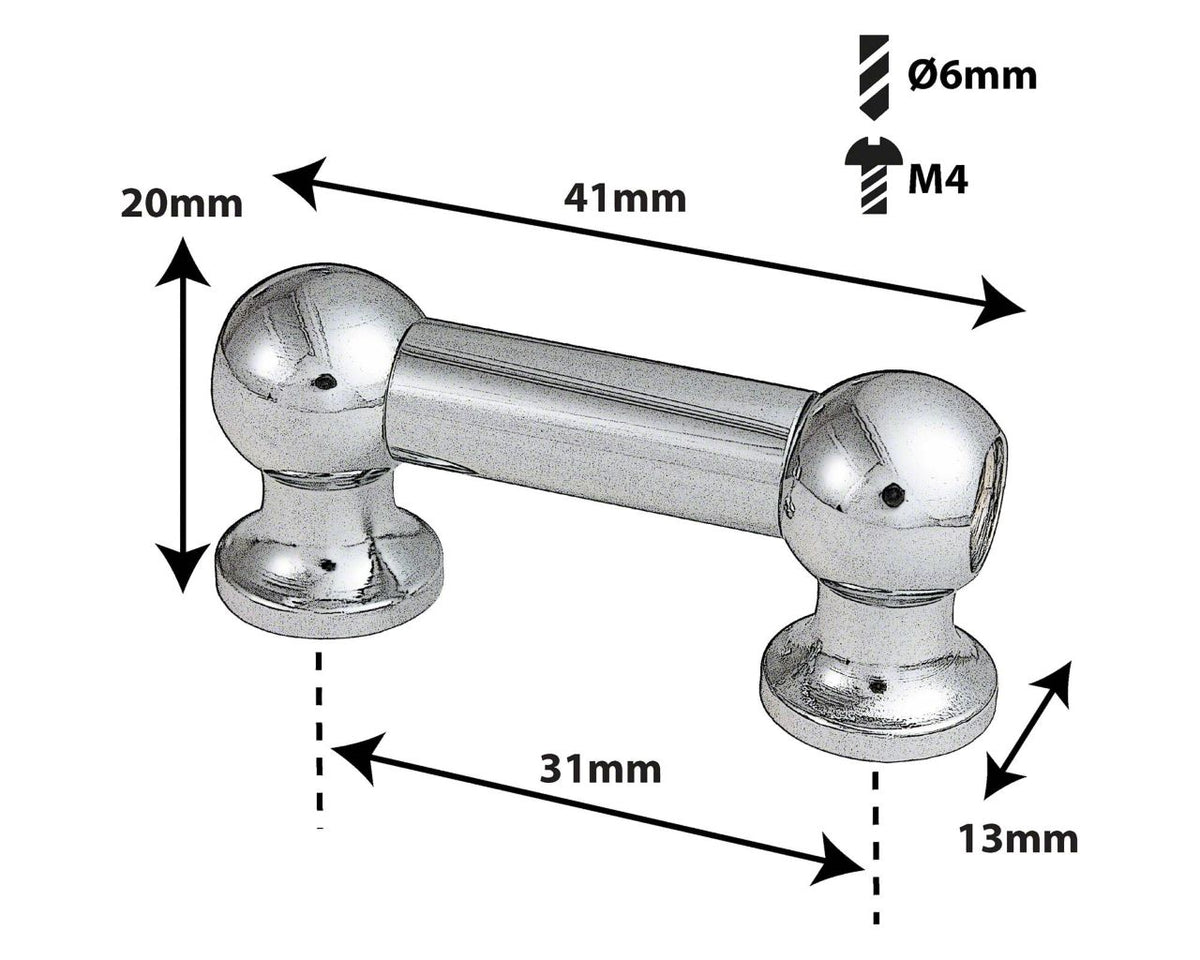 TL12D31 - TUBE LUG - 31MM - DOUBLE ENDED (X1)