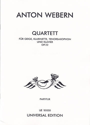 Webern A. - Quartett Op. 22 - Conducteur