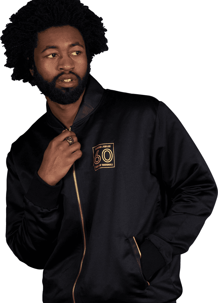 "S" Satin-Bomberjacke zum 60-jährigen Jubiläum