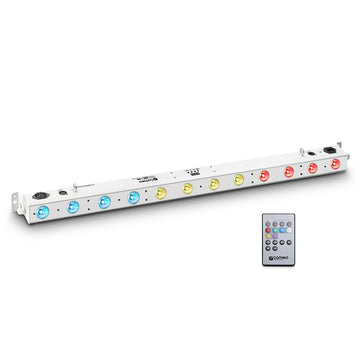 TRIBAR 200 IR WH - TRICOLOR LED BAR (RGB) 12 x 3 W WEISSE BOX MIT INFRAROT-FERNBEDIENUNG