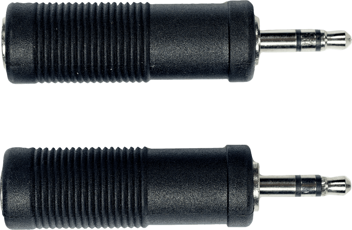 Adapter Klinke Stecker 3.5 MM Stereo Klinke Buchse 6.35 MM - 2er-Pack