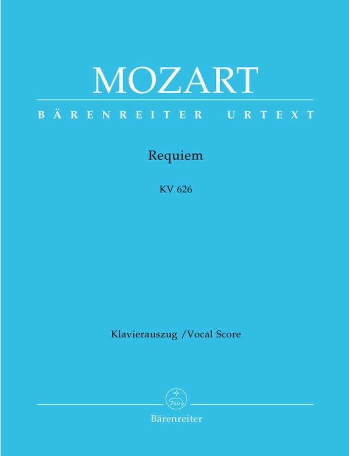MOZART W.A. - REQUIEM KV 626 - KLAVIERAUSZUG