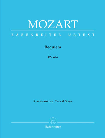 MOZART W.A. - REQUIEM KV 626 - KLAVIERAUSZUG