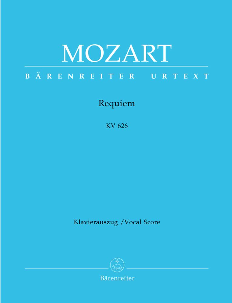 MOZART W.A. - REQUIEM KV 626 - KLAVIERAUSZUG