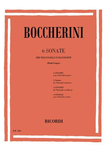 Boccherini L. - 6 Sonates - Violoncelle et Piano