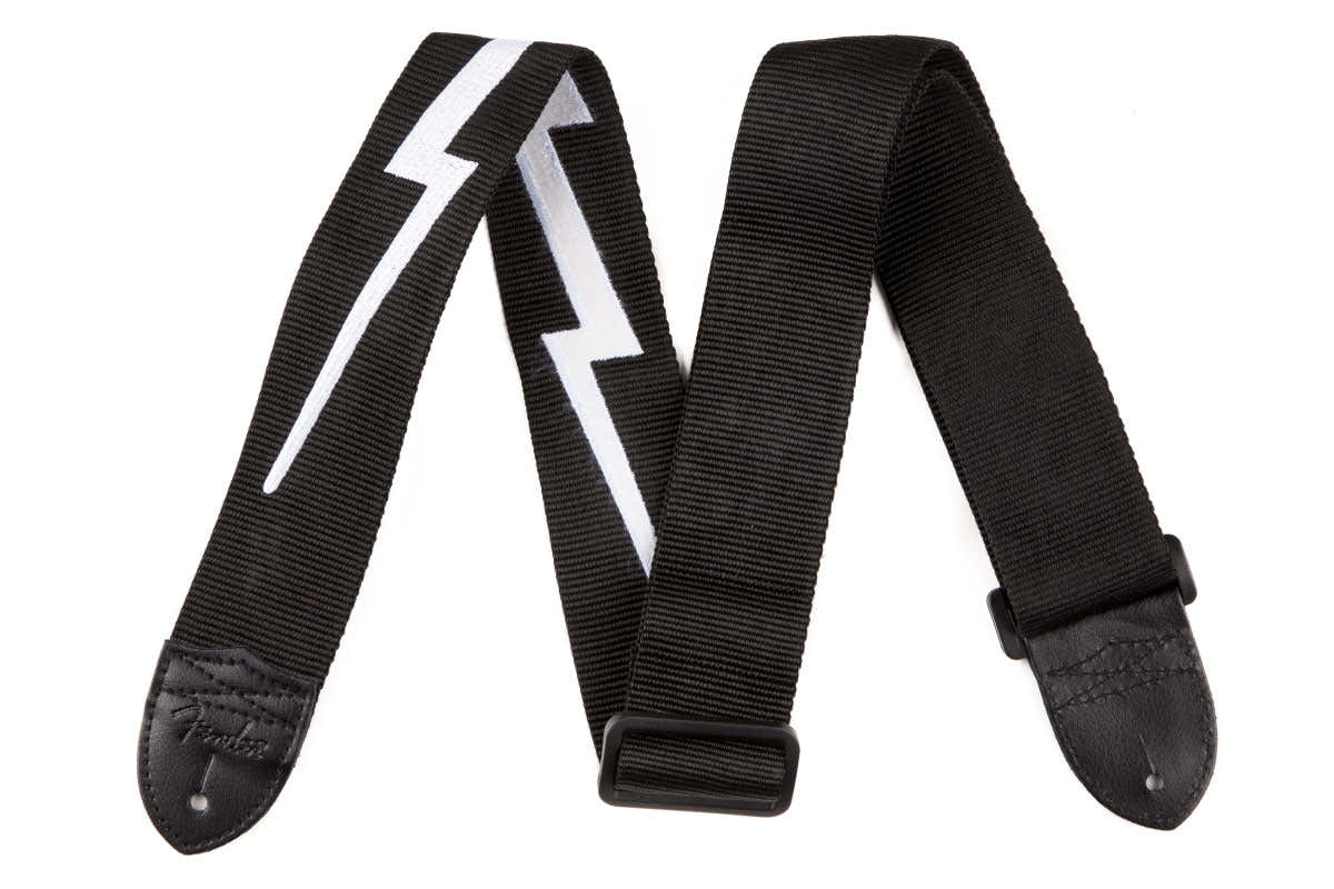 2" Nylongurt mit Blitzsymbol Schwarz