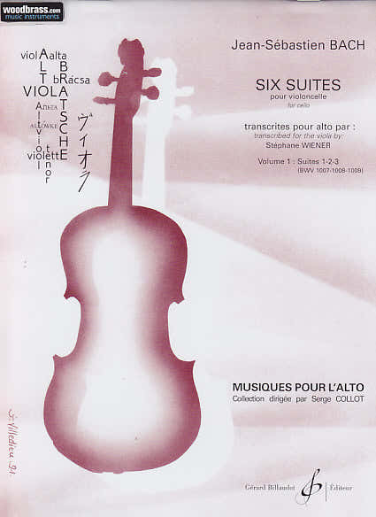 BACH J.S. - Sechs Suiten für Bratsche Vol.1 Suiten 1,2,3