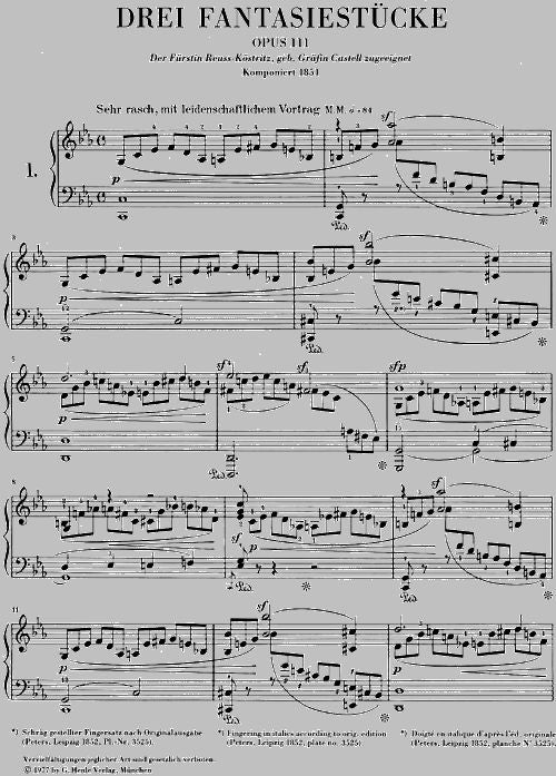 Schumann R. - 3 Fantasiestücke Op. 111