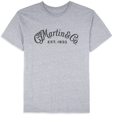 T-Shirt Black Script logo Granite Heather M