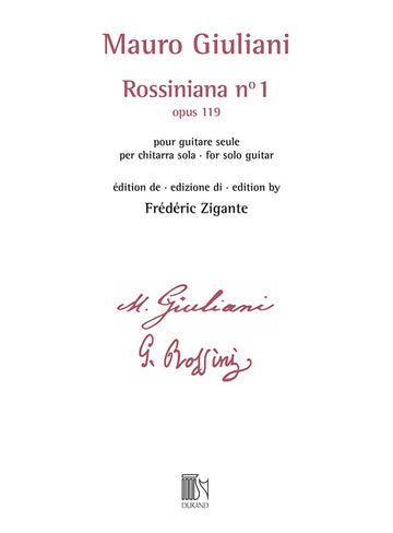 Giuliani - Rossiniana N° 1 (opus 119) - Edition De Frederic Zigante