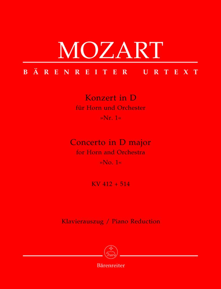 Moz W.A. - Concerto N°1 En Re Majeur Kv 412 + 514 (386D) Pour Cor Et Orchestre - Cor Piano