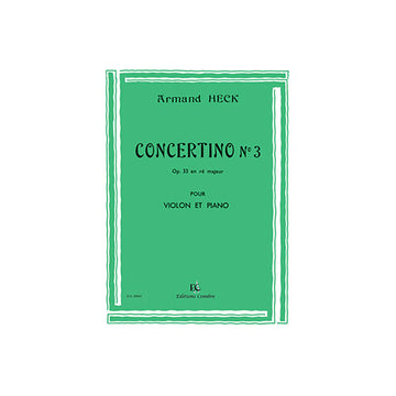 Heck - Concertino No.3 D-Dur Op.33 - Violine und Klavier