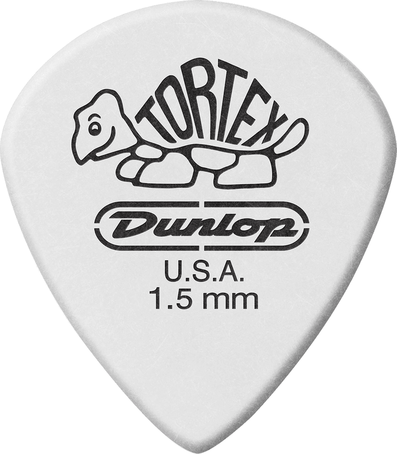 12 x 1,50mm Tortex Weiß Jazz III