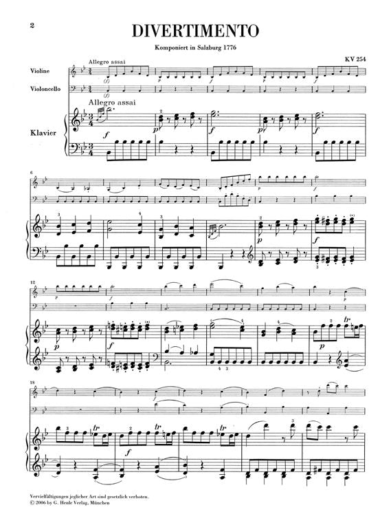 MOZART W.A. - PIANO TRIOS
