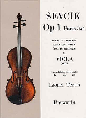 SEVCIK - VIOLA STUDIES OP.1 PARTS 3 & 4 SCHOOL OF THE TECHNIQUE