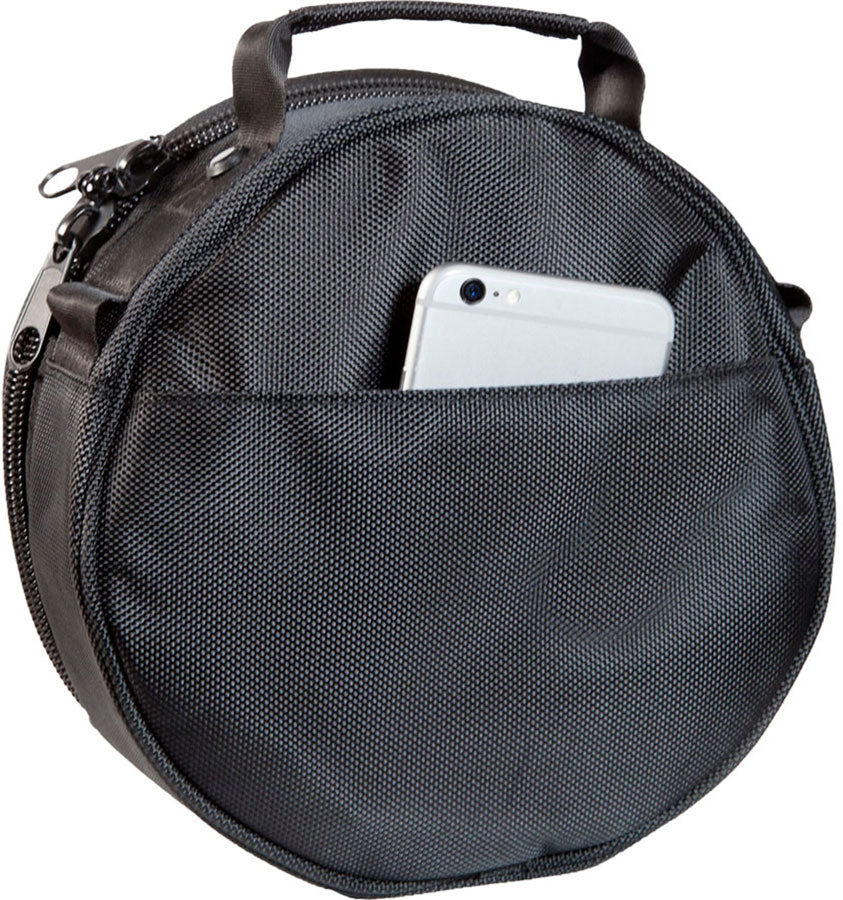 Schwarze Kopfhörertasche