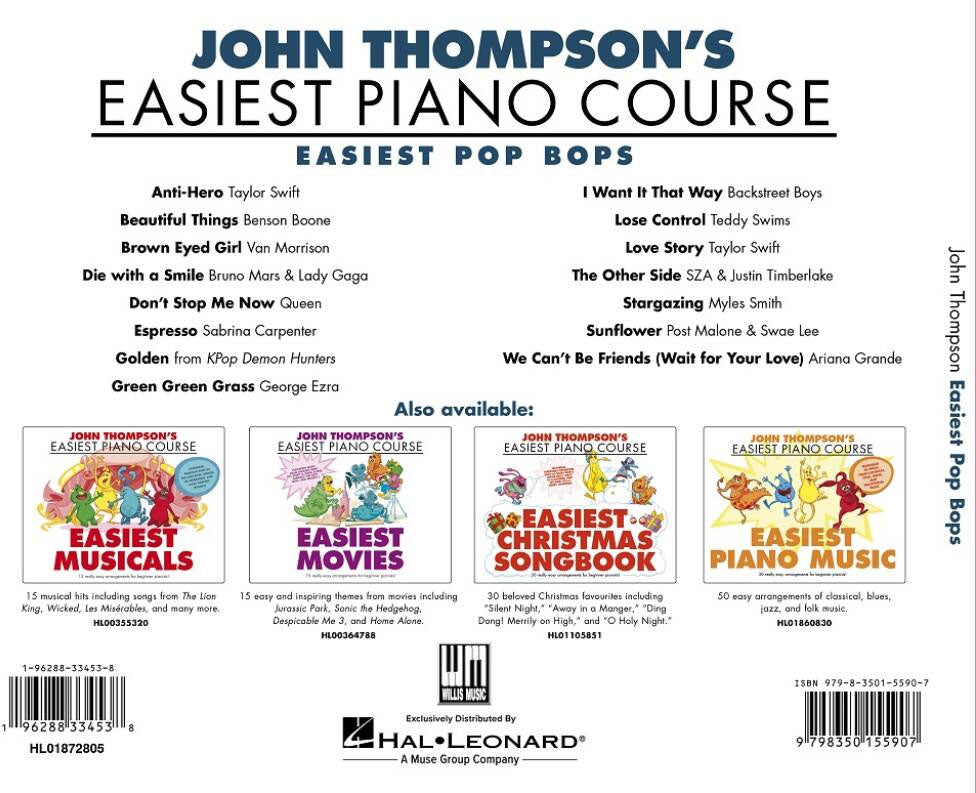 John Thompson's Easiest Pop Bops Piano