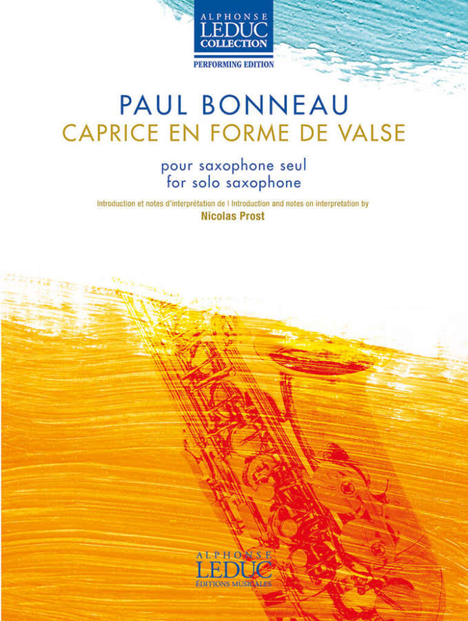 BONNEAU P. - CAPRICE EN FORME DE VALSE - SAXOPHONE SEUL