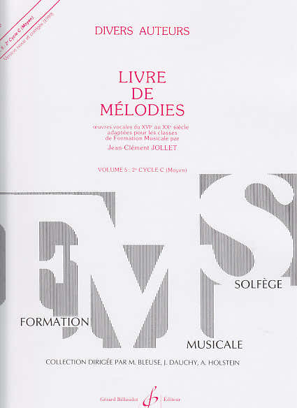 Jollet JEAN-clement - Livre De Mélodies Vol.5