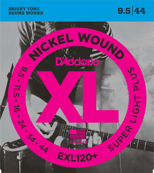EXL120+ NICKEL WOUND ELECTRIC GUITAR STRINGS SUPER LIGHT PLUS 9.5-44