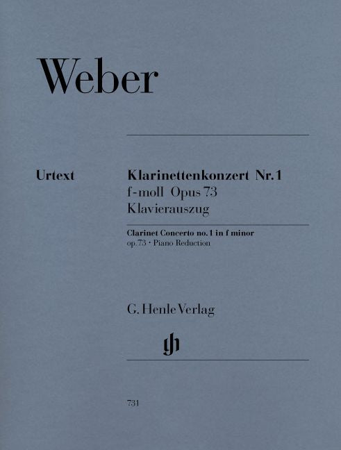 Weber C.M.V. - Clarinet Concerto And Orchestra No. 1 F Minor Op. 73