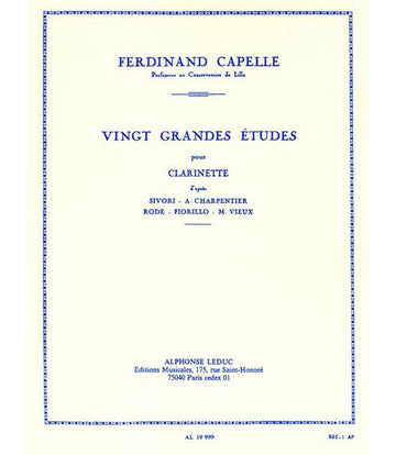 Capelle Ferdinand - 20 große Etüden - Klarinette