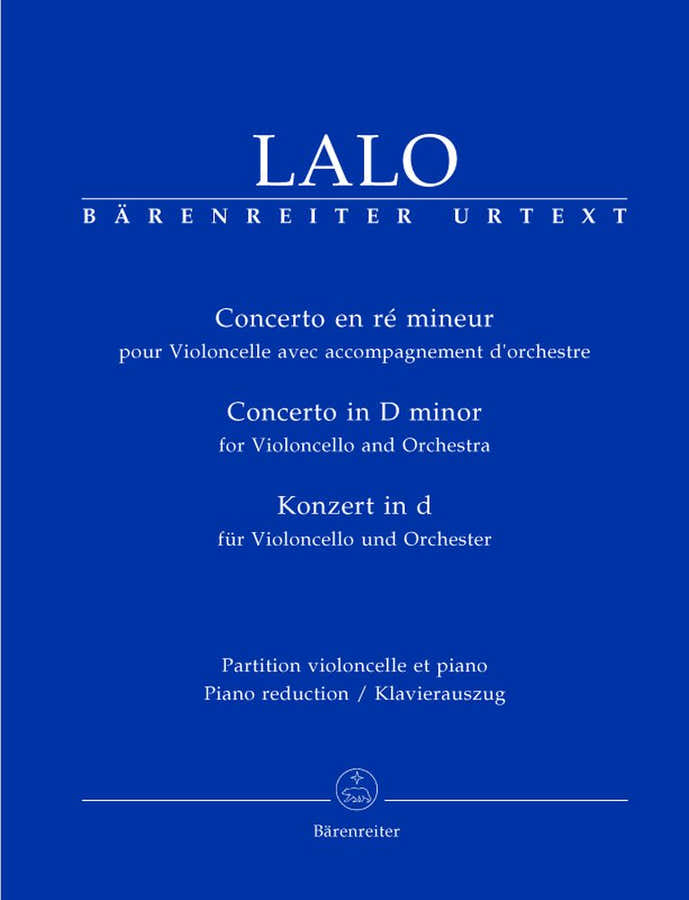 LALO EDOUARD - KONZERT IN D - VIOLONCELLO KLAVIER