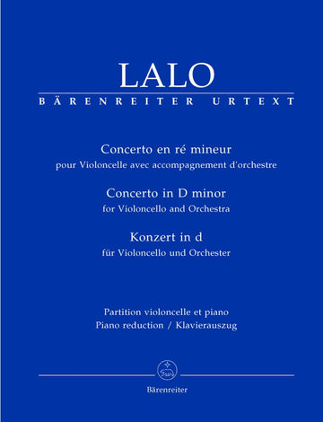 Lalo Edouard - Concerto En Re Mineur - Violoncelle Piano