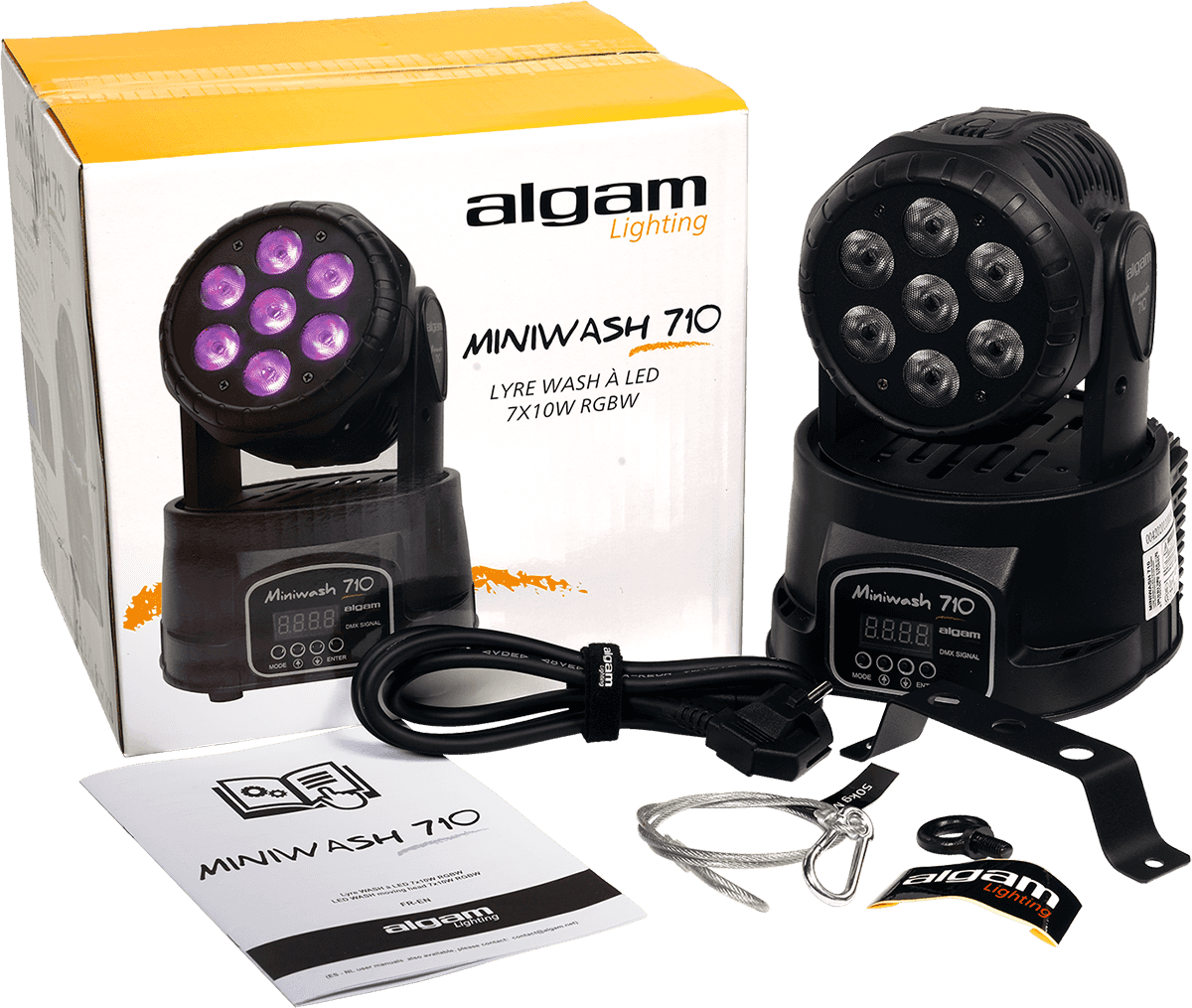 MINI WASH 710 - LYRE WASH LED 7 x 10 W RGBW