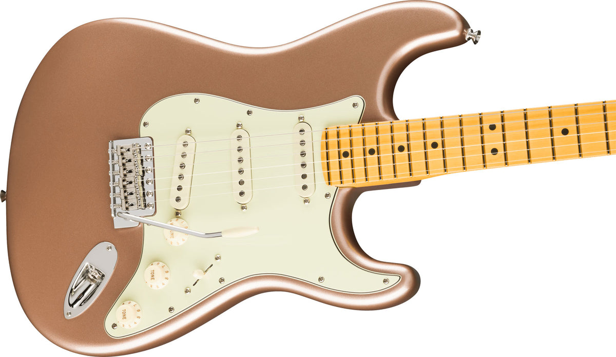 American Professional Classic Stratocaster MN Verblasstes Firemist Gold