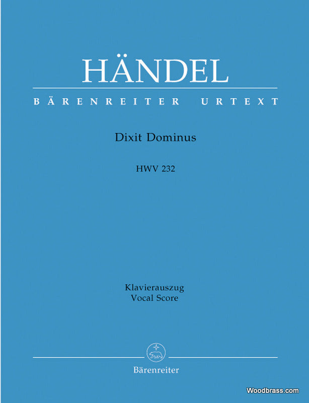 Handel G.F. - Dixit Dominus HWV 232 - Vocal Score
