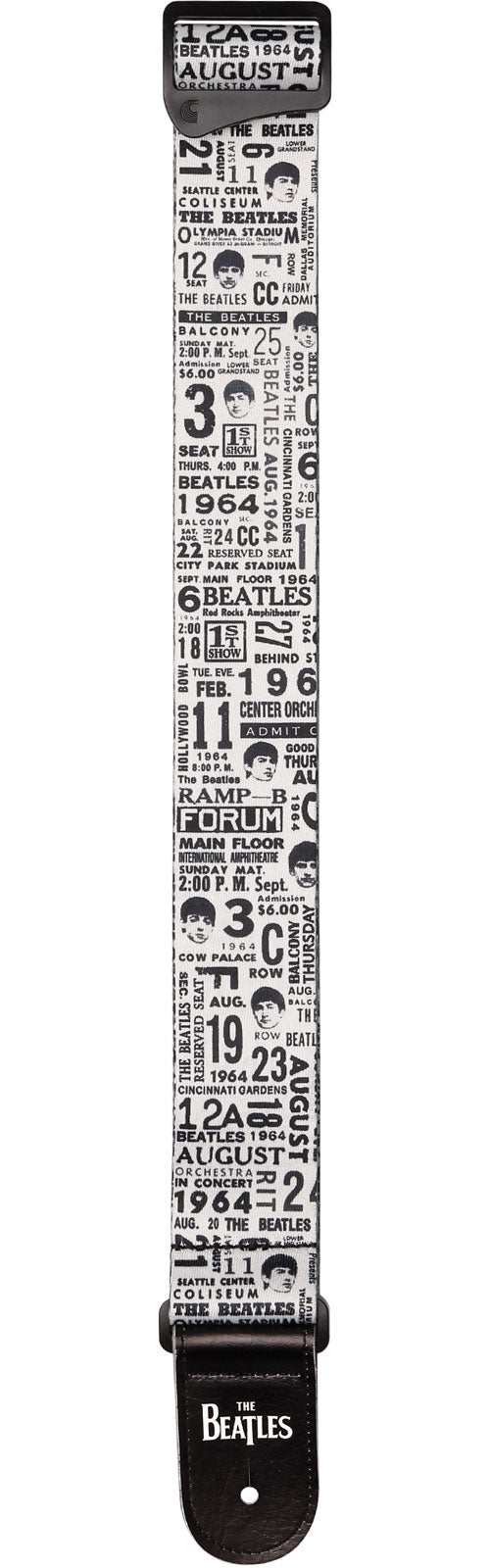 Beatles 1964 US Tour Ticket Stubs Gurt Schwarz und Weiß