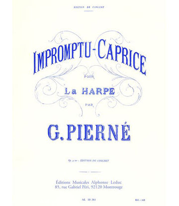 PIERNE GABRIEL - Impromptu-Caprice OP.9 TER - Harfe