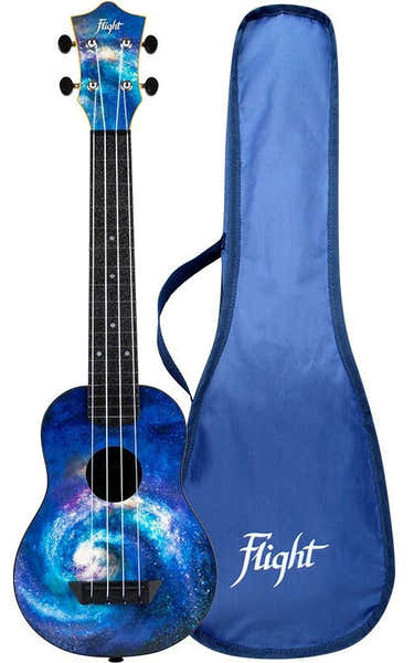 Flight TUSL40 ABS Long Neck Travel Ukulele - Space -