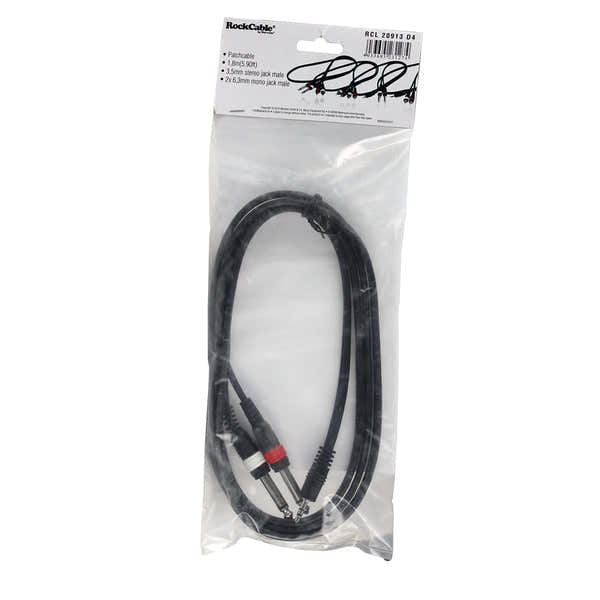 Rockcable Stereo-Klinkenstecker 2 X Mono-Klinkenstecker