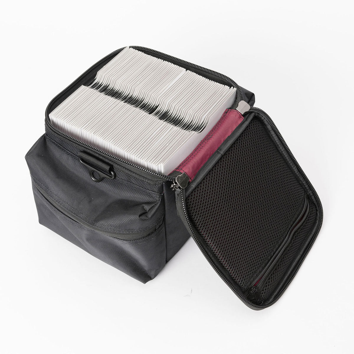 45 Plattentasche 100 Schwarz/Bordeaux