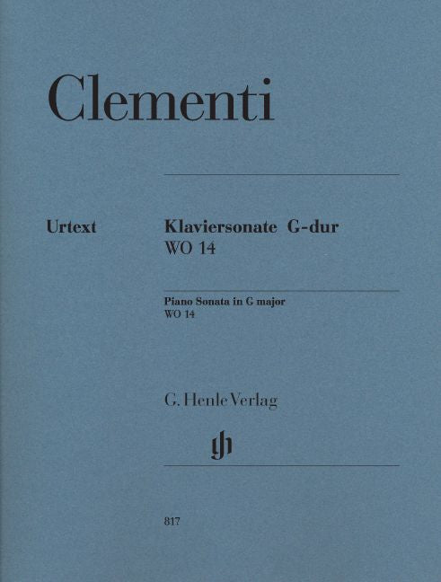 CLEMENTI M. - PIANO SONATA G MAJOR WO 14 - PIANO