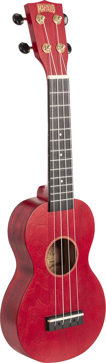 Ukulele Sopran Slim Satinrot + Tasche