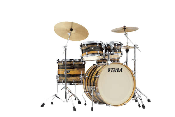 Tama SUPERSTAR CLASSIC STAGE 22 DRUM KIT NATURAL EBONY TIGER WRAP